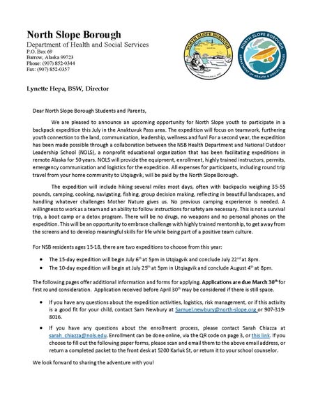 North Slope Youth Backpack Expedition (5/5)