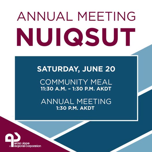 Annual Meeting Nuiqsut – Community Meal & Meeting