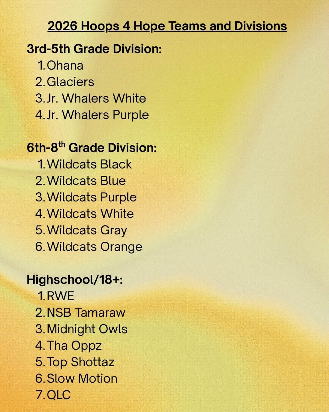 Hoops 4 Hope Championship — Sunday (3/6)