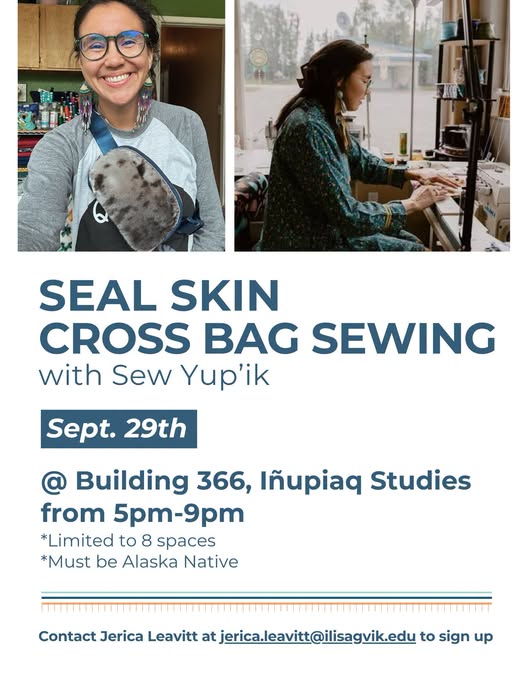 Seal Skin Cross Bag Sewing With Sew Yup'ik
