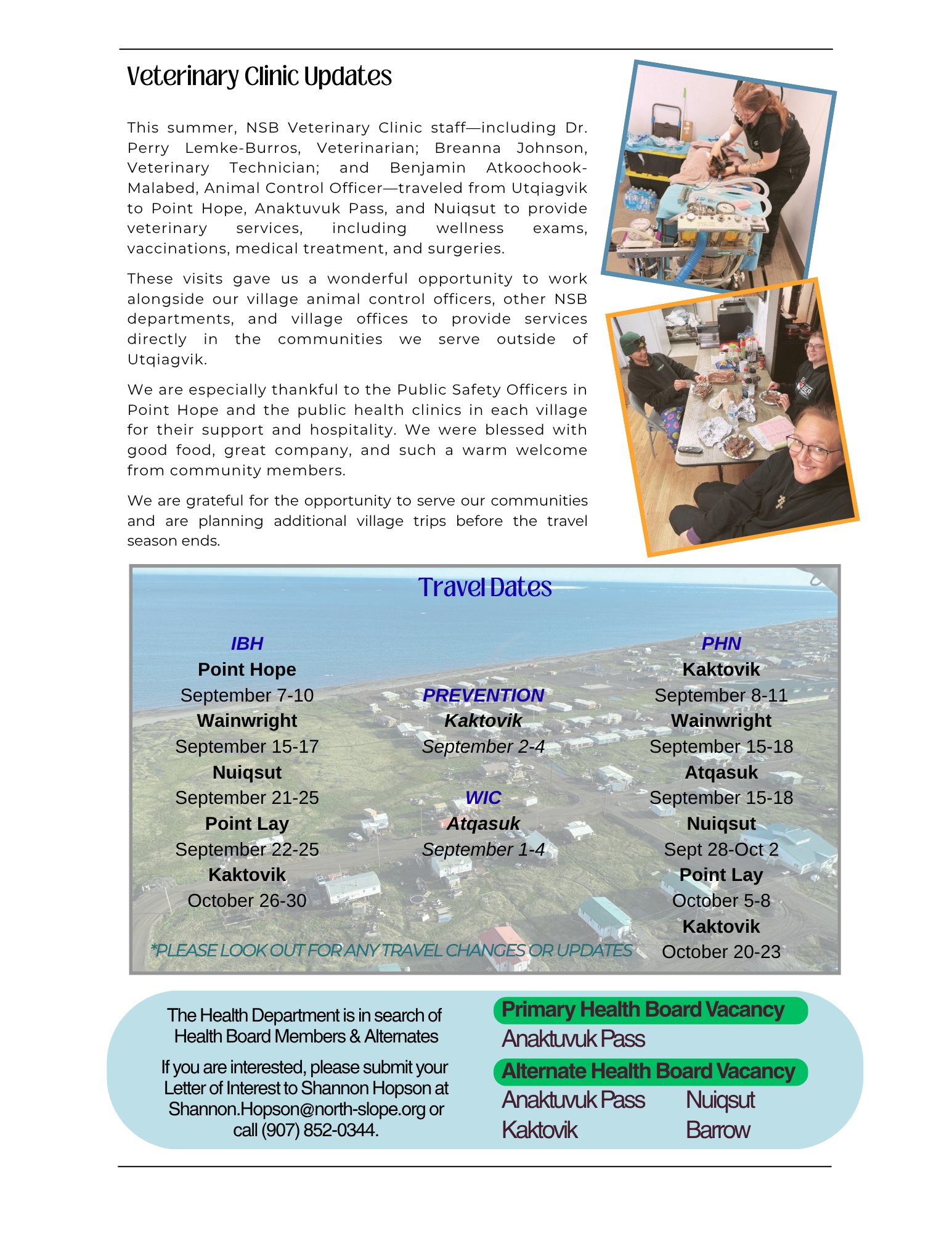 Public Health Nursing — Kaktovik (1/5)