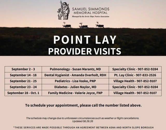 Pulmonology — Point Lay