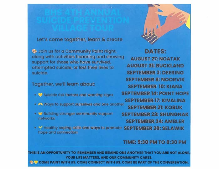 BHS 4th Annual Suicide Prevention Village Tour: Community Paint Night