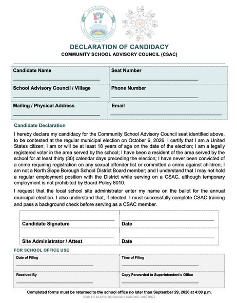 Point Hope Community School Advisory Council Election (3/3)