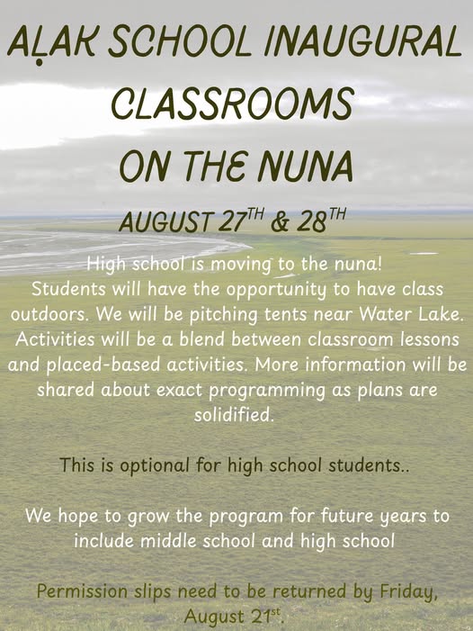 Alak School Inaugural Classrooms on the Nuna