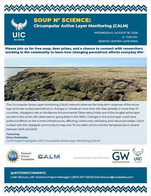 Soup N' Science: Circumpolar Active Layer Monitoring (CALM)
