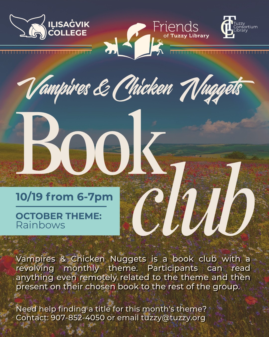 Vampires & Chicken Nuggets: A Thematic Book Club - October Theme: Rainbows
