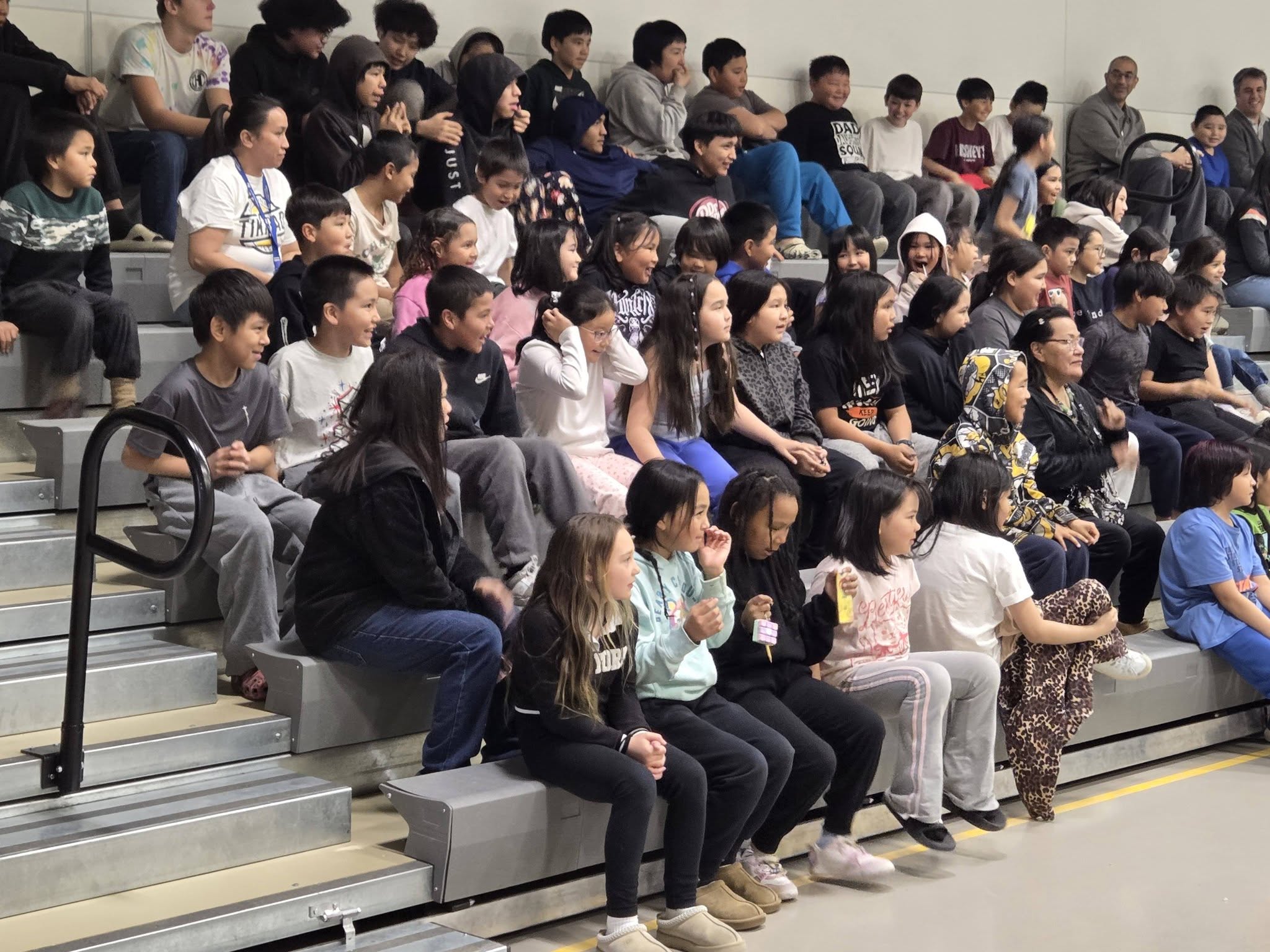 Coach Daisy put on an amazing pep rally for the Tikigaq Cross-Country team as they head… (4/5)