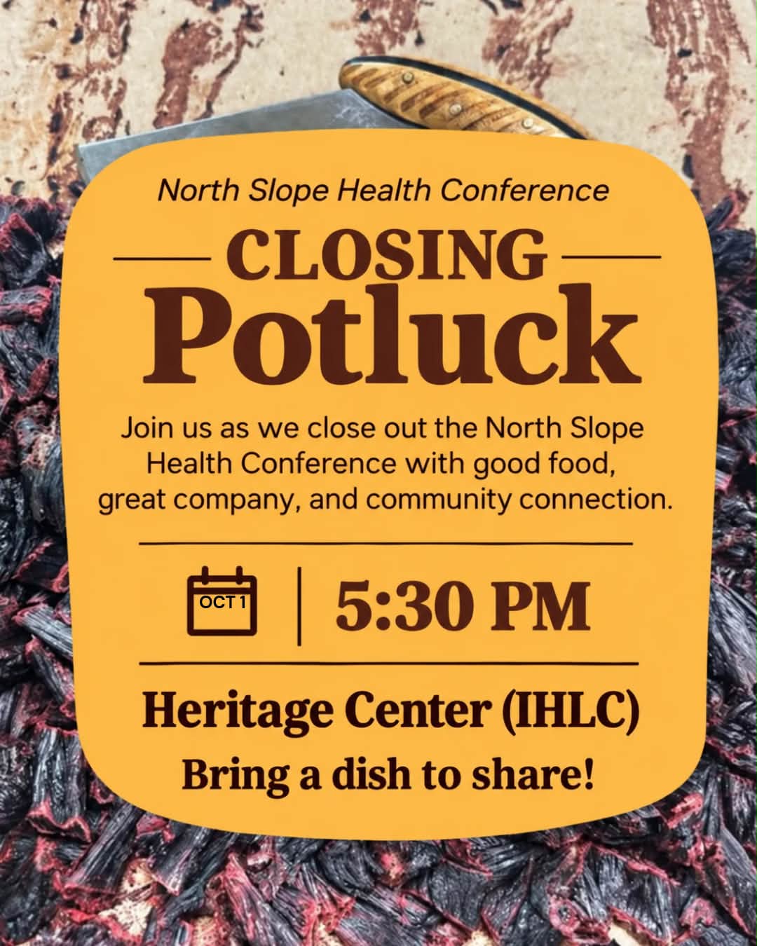 Closing Community Potluck (2/2)