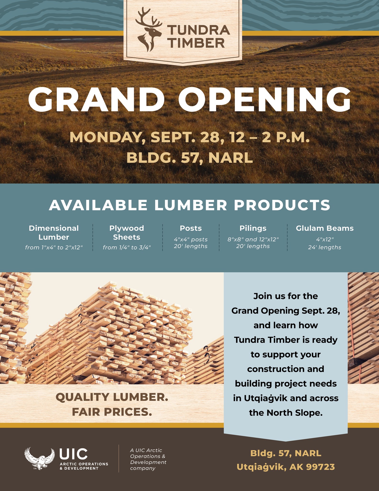 Tundra Timber Grand Opening (1/2)