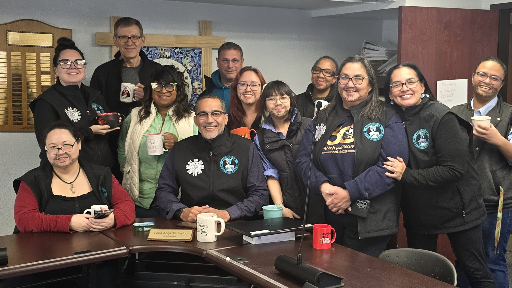 Today, NSBSD staff celebrated Superintendent David Vadiveloo’s last day by “dressing li… (1/2)