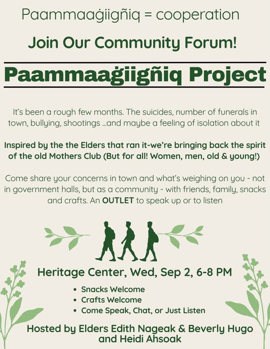 Paammaaġiigñiq Project Community Forum