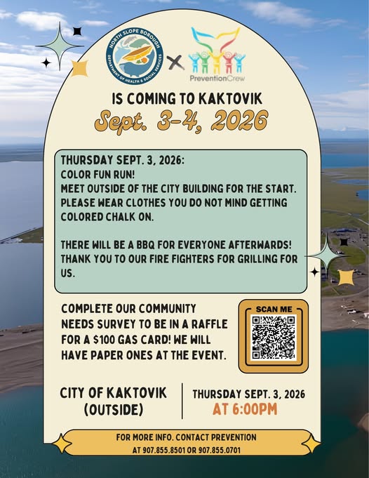 Kaktovik Colorful Fun Run, Walk & Roll