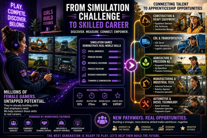 From Simulation Challenge to Skilled Career
