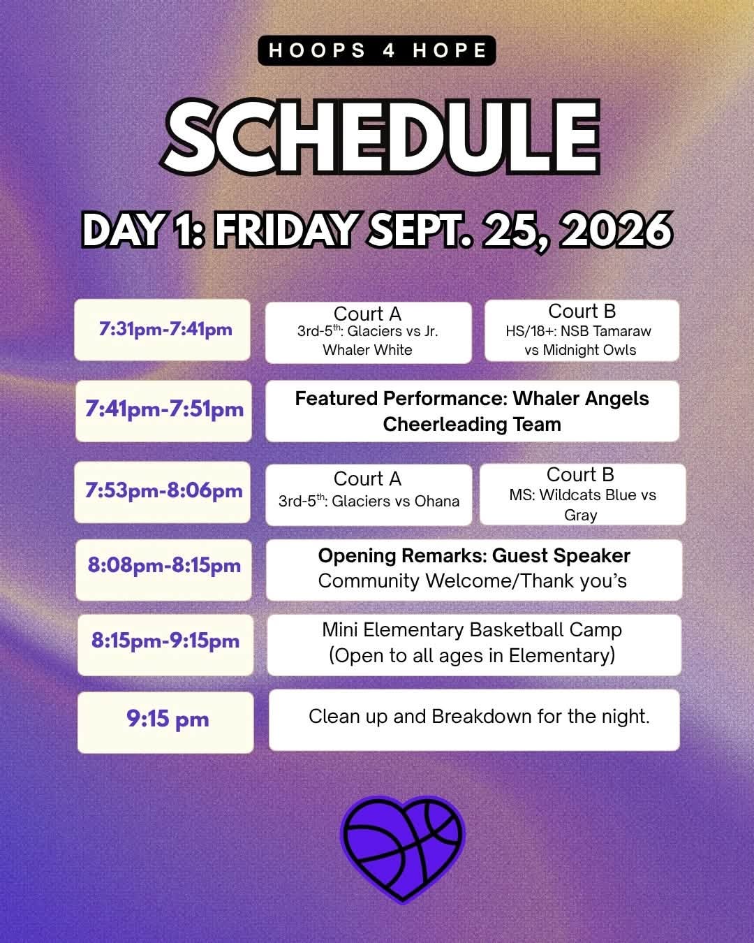 Hoops 4 Hope — Mini Elementary Basketball Camp (1/6)